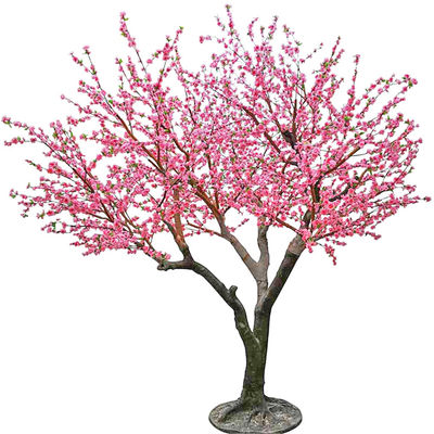 Pink Flower Bonsai Artificial Peach Blossom Tree Home Wedding Decoration