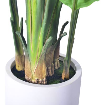 Traveller Ravenala Pot Planted Plastic Tree Wholesale Best Artificial Bird Of Paradise Plant