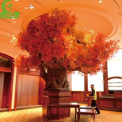 artificial 3.5-4.5 autumn flame dark red maple tree for wedding hotel shopping mall decoration