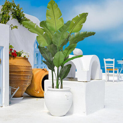 Bulk Buy Artificial Plants Realistic Traveler Palm Tree Indoor Plants Artificial Banana Palm for Home Living Room Decor