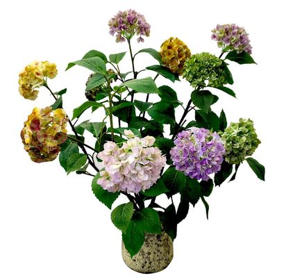 Lifelike Green Artificial Tropical Plant 150cm Height For Office Table Embroidery