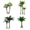 Realistyczny jedwab H350cm Outdoor Fałszywa palma kokosowa Łatwa w pielęgnacji
