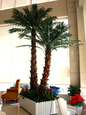 Washington Coconut Artificial Landscape Trees Hotel Restaurant Anti UV Long Lifespan 2-10 Meter