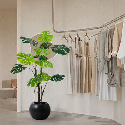 130/160/200/240cm Sizes Realistic PE Foliage artificial monstera plant for Indoor Tropical Decor