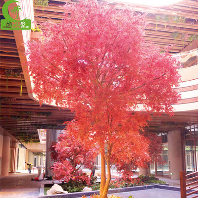 artificial 3.5-4.5 autumn flame dark red maple tree for wedding hotel shopping mall decoration