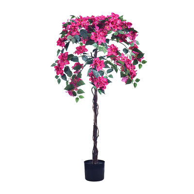 Haihong New Products Artificial Bougainvillea Flower Tree 4ft 6ft Fake Potted Bougainvillea Artificial for Home Hotel Decor