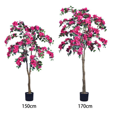 Hurtowe dekoracje domu PVC sztuczne drzewa bougainvillea Kwiaty Tkanina Kwiat do dekoracji domu