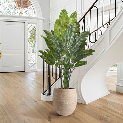 Artificial Travelers Palm with Realistic  Leaf Edges 160cm 180cm | Lifelike Faux Bird of Paradise Plant for Decor