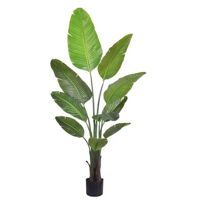 Factory Wholesale Fake Plant Artificial Traveller Palm Faux Green Artificial Decoration for Home Living Room Shop