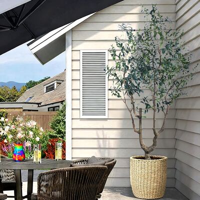 Duże sztuczne drzewo oliwne z prawdziwym drewnianym pniem - rozmiary 7FT i 8FT do dekoracji holu hotelowego i wejścia do luksusowej willi