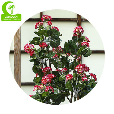 Factory Wholesale Superior Quality Artificial Geranium Tree With Red Flower For Indoor Decoration