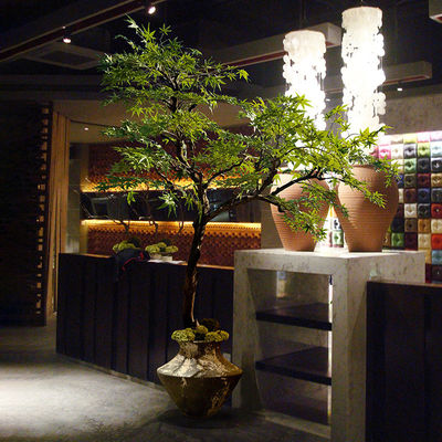 anti UV Artificial Landscaping Trees Green Maple hotel Decoration